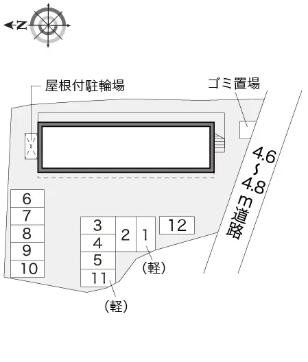 ★手数料０円★浜松市東区中野町 月極駐車場